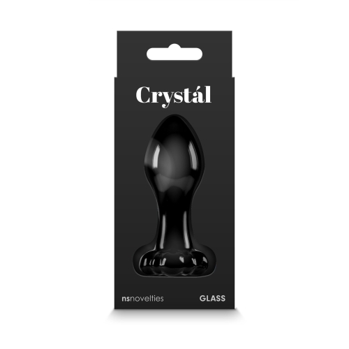 Crystal Flower Glass Black